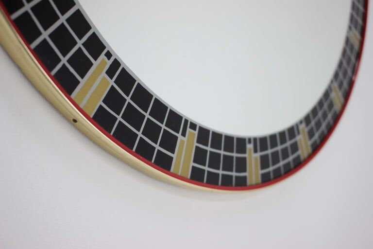 Mid Century Design Wall Mozaic Mirror, Germany, 1960s