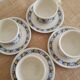Set of 4 Villeroy & Boch cups and saucers - vintage