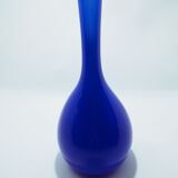 Scandinavian blue glass vase by Gunnar Anders