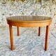 Extendable dining table in teak, butterfly extension by Van Pelt circa 1960.