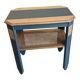 WOOD GUERIDON, CANING AND ANTHRACITE