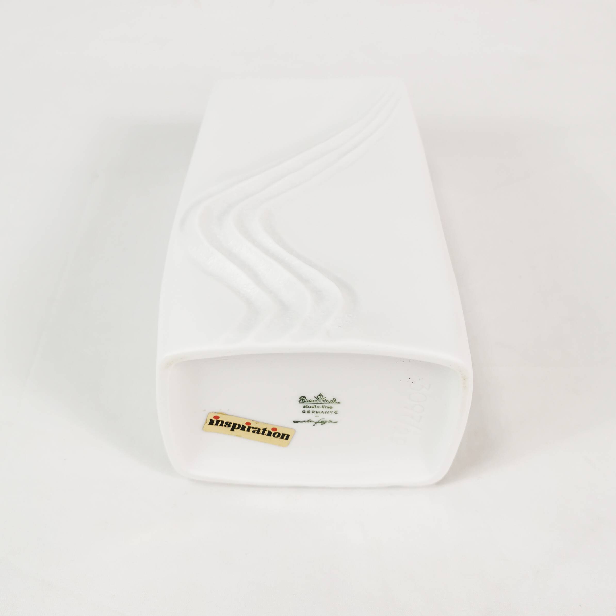 Modernistyczny, porcelanowy wazon, Rosenthal, proj. Martin Freyer, Niemcy, lata 70.