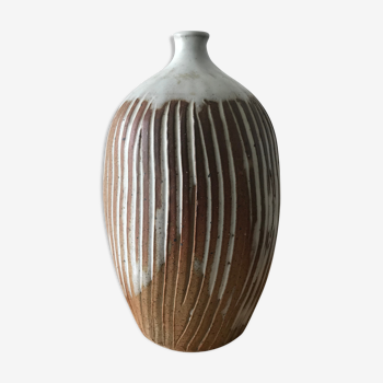 Vase grès émaillé