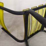 18 yellow metal bistro chairs