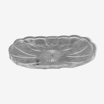 Glass butter dish