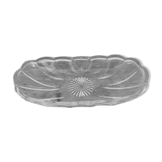 Glass butter dish