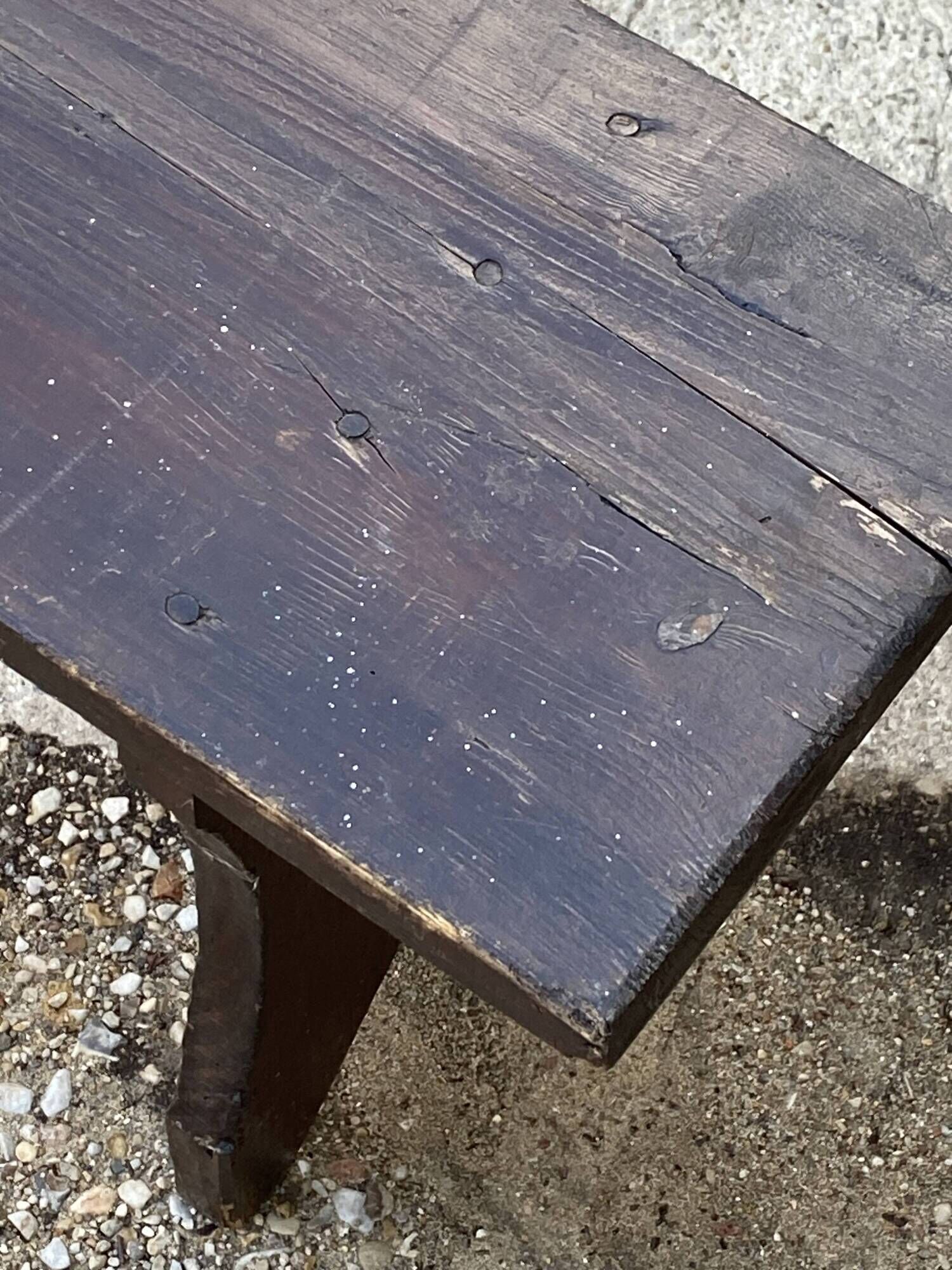 300cm solid wood farm bench for rustic farmhouse table 1950