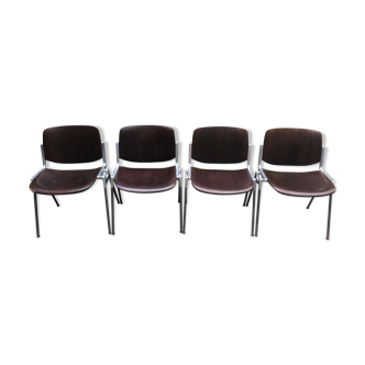 Chaises par Giancarlo Piretti pour Castelli