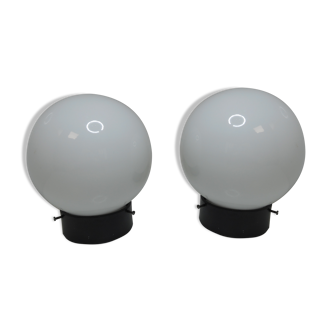Pair of globe balls vintage