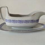 Bavaria H.J.Co porcelain sauce boat purple 1920–30