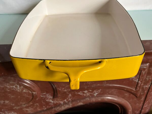 Plat de cuisson Dansk émaillé jaune