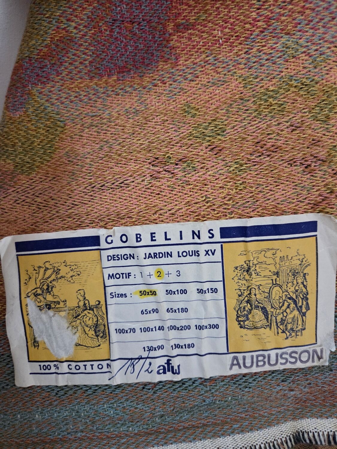 Aubusson wall tapestry, 20th century.