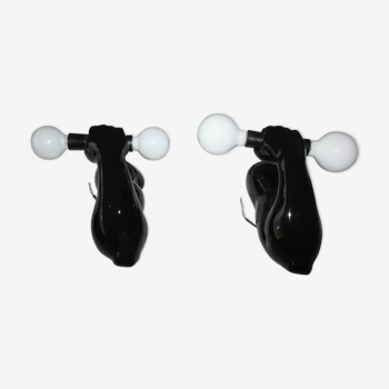 Pair of arm sconces