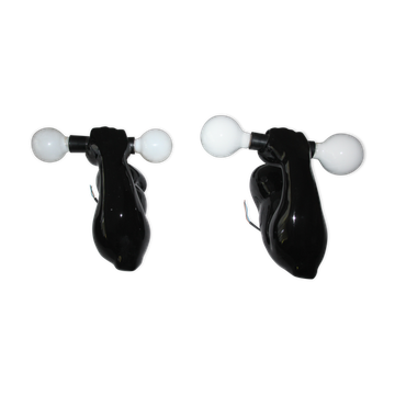 Pair of arm sconces
