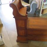 Antique trunk bench - Louis Philippe style - trunk seat - solid wood