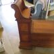 Antique trunk bench - Louis Philippe style - trunk seat - solid wood