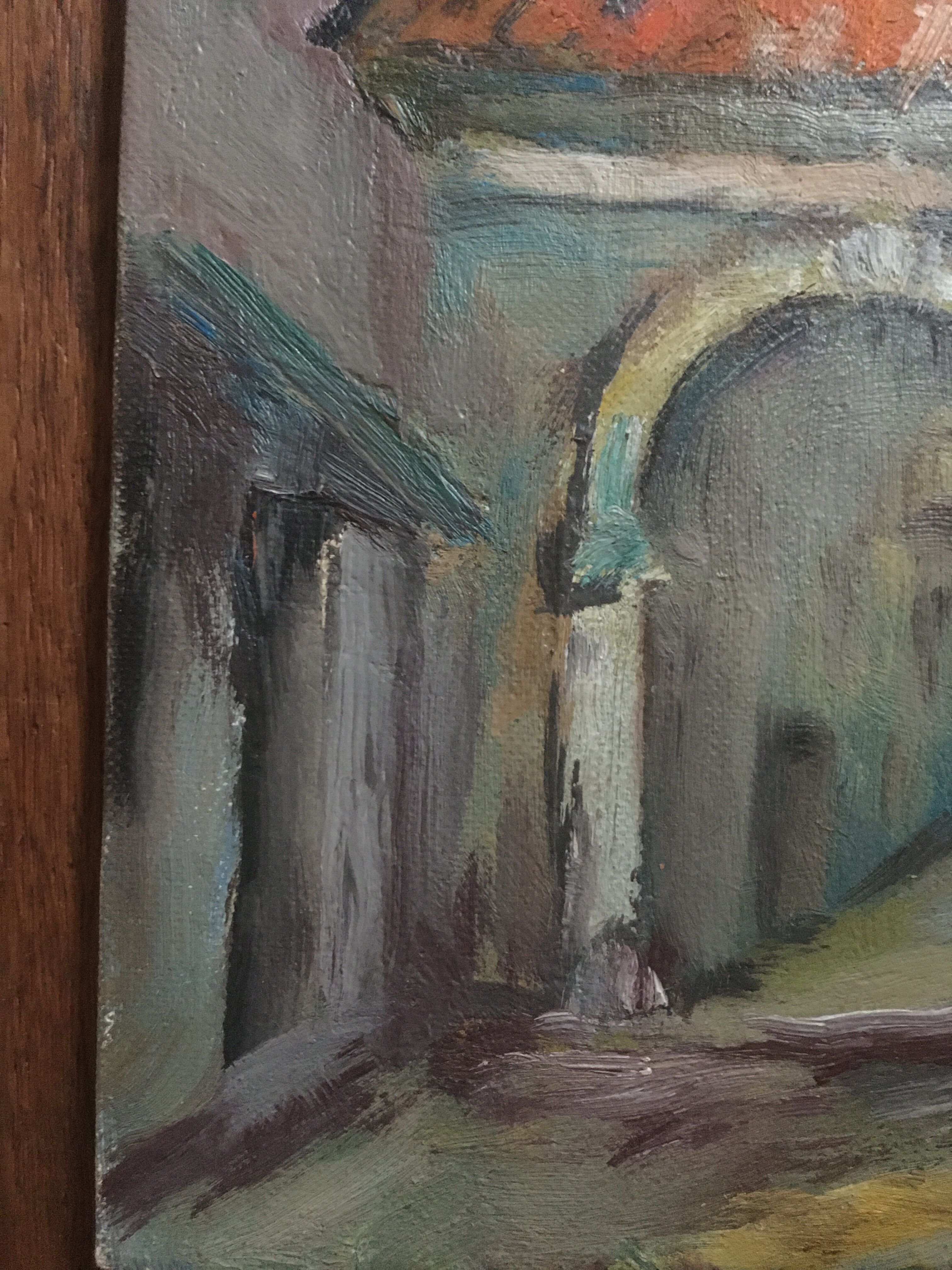 Oil painting, the medina.