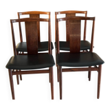 Set of 4 rosewood chairs designed by Henning Sorensen, Denmark, 1960.