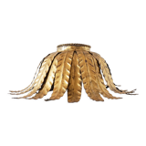 Wall lamp or ceiling lamp flower in gilded metal