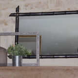 Former mirror wooden way bamboo 86 x 66 cm