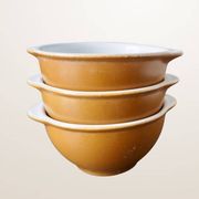 Série de trois bols à oreilles Grespots Digoin, circa 1950