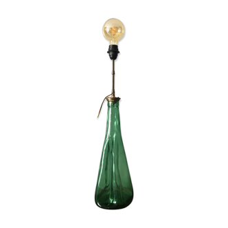 Vintage glass lamp foot
