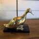 Pair of brass duck lamps from the 70s