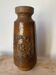 Large ceramic vase with floral decoration in fat lava GDR 1970