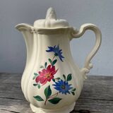 Digoin ceramic teapot with flowers
