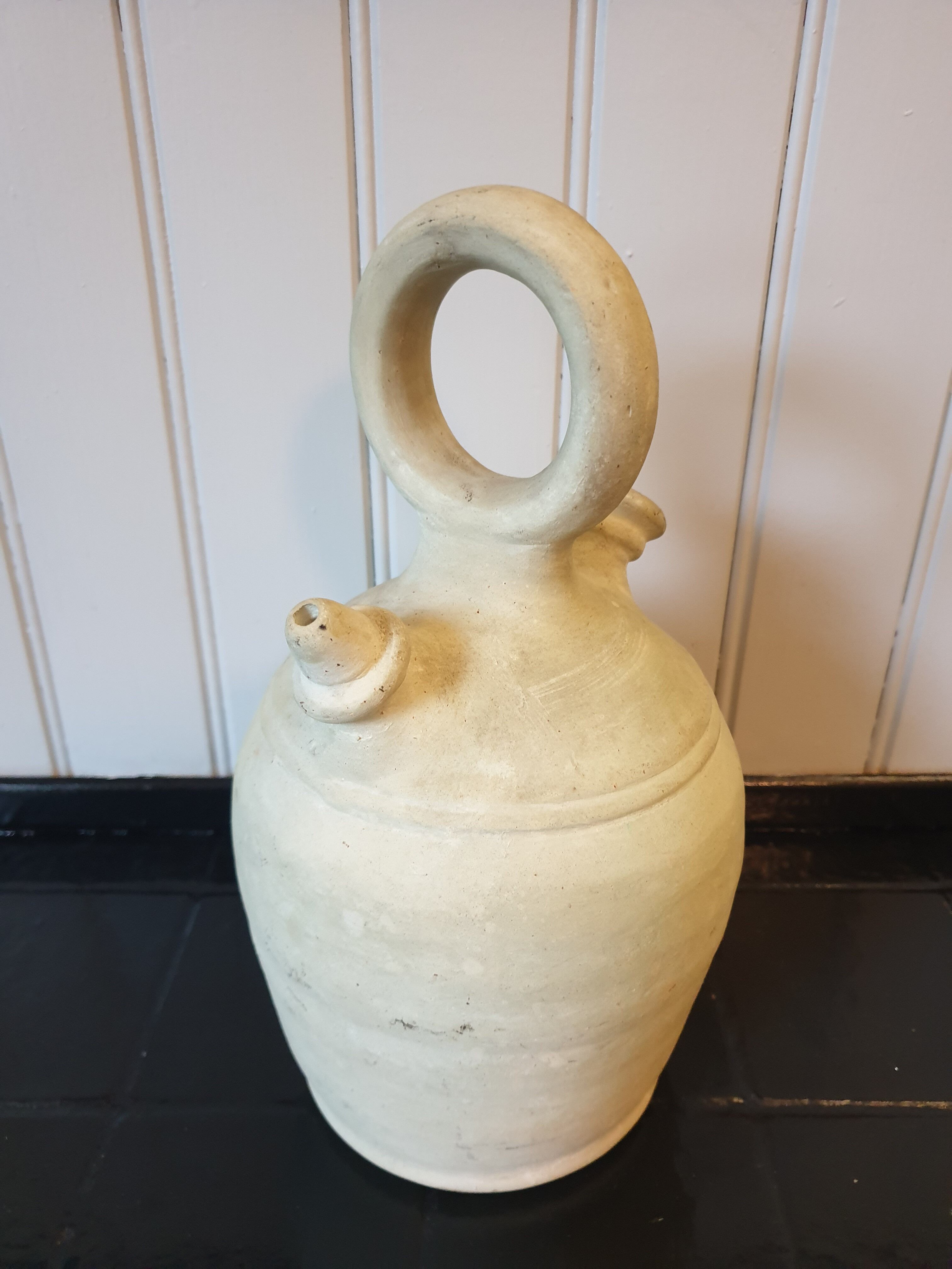 Ceramic ethnic water jug or pitcher