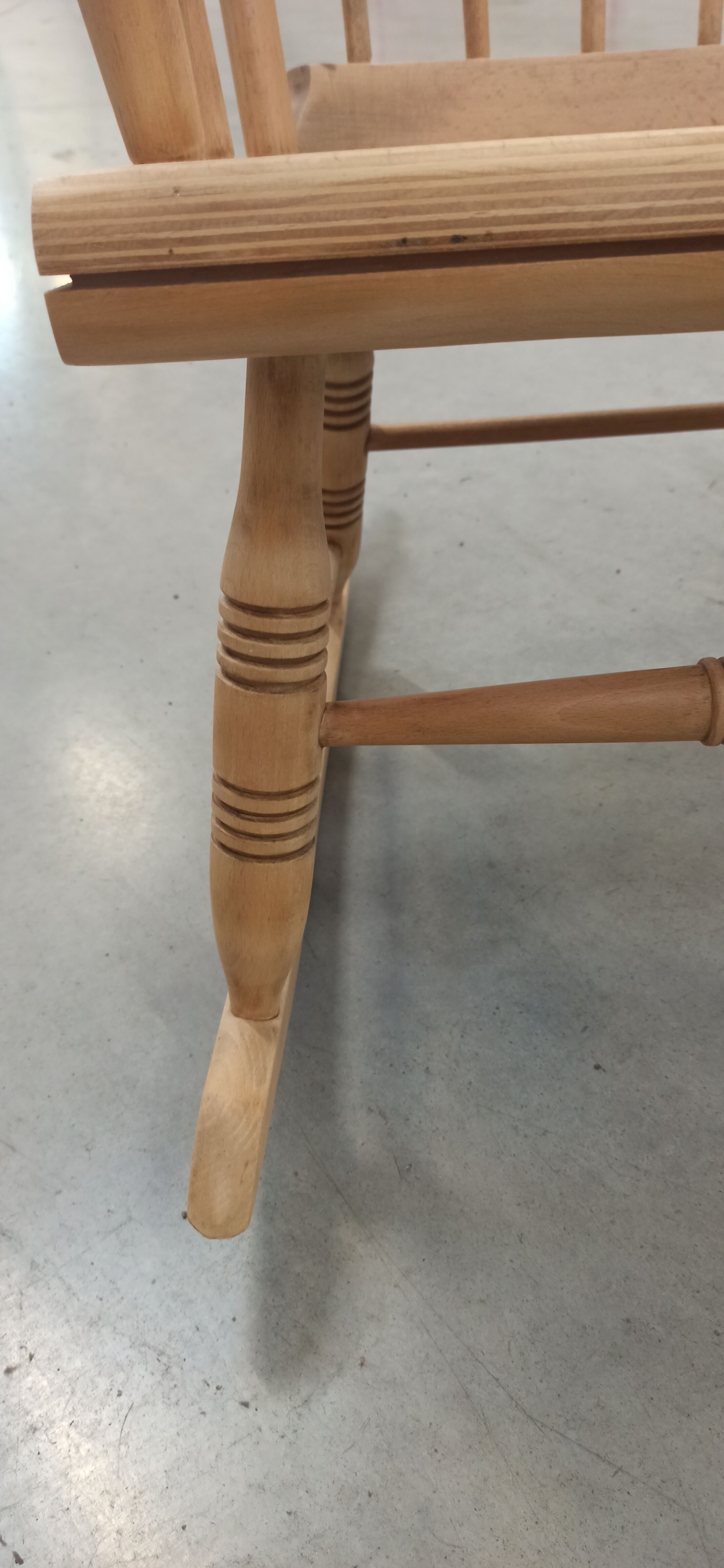 Wooden rocking chair 60's