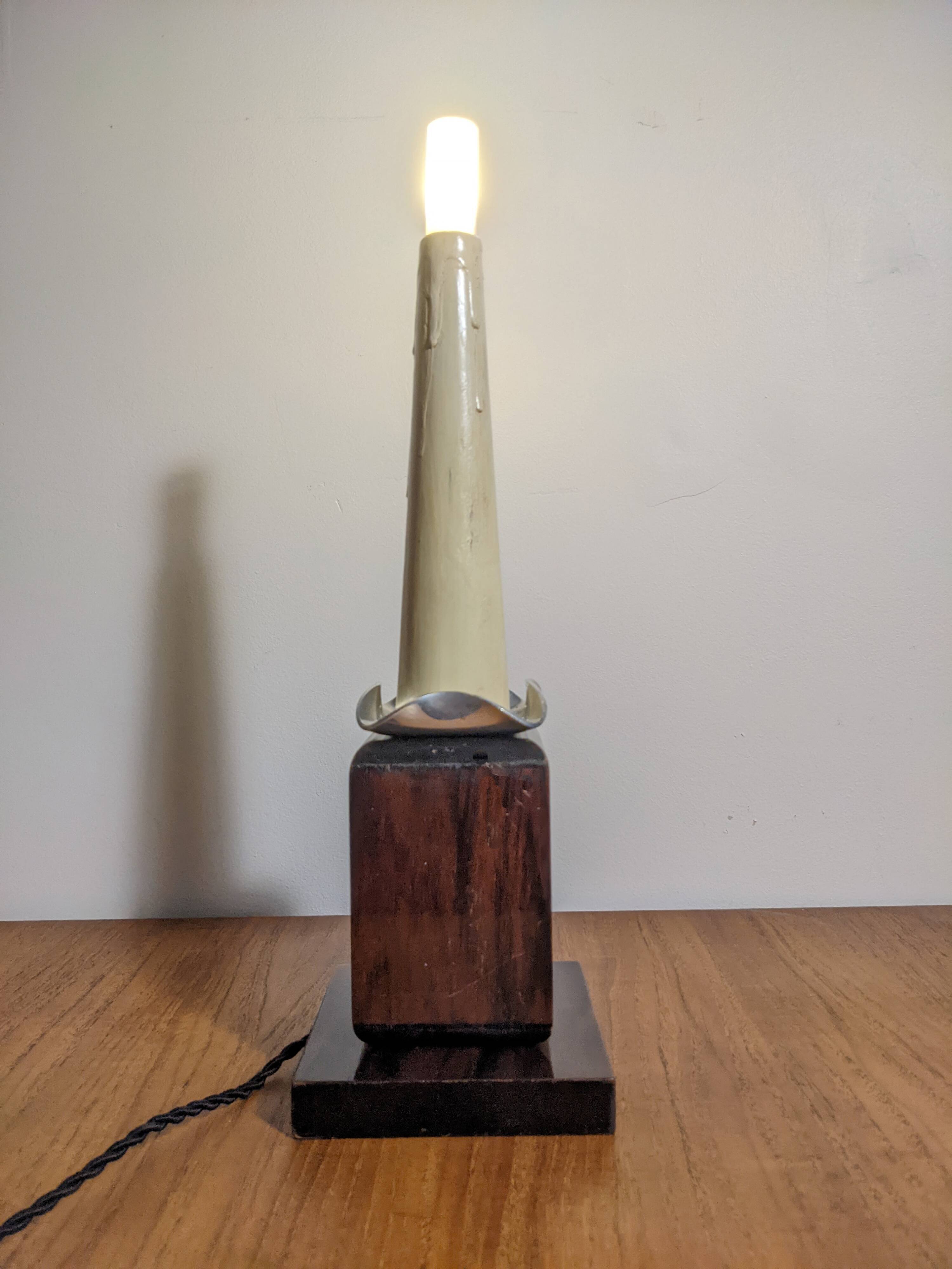 Two Art Deco night lights by Louis Prodhon 1930