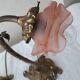 2 bronze and glass lamps