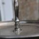 Two-tier silver-plated metal serving stand – Vintage style