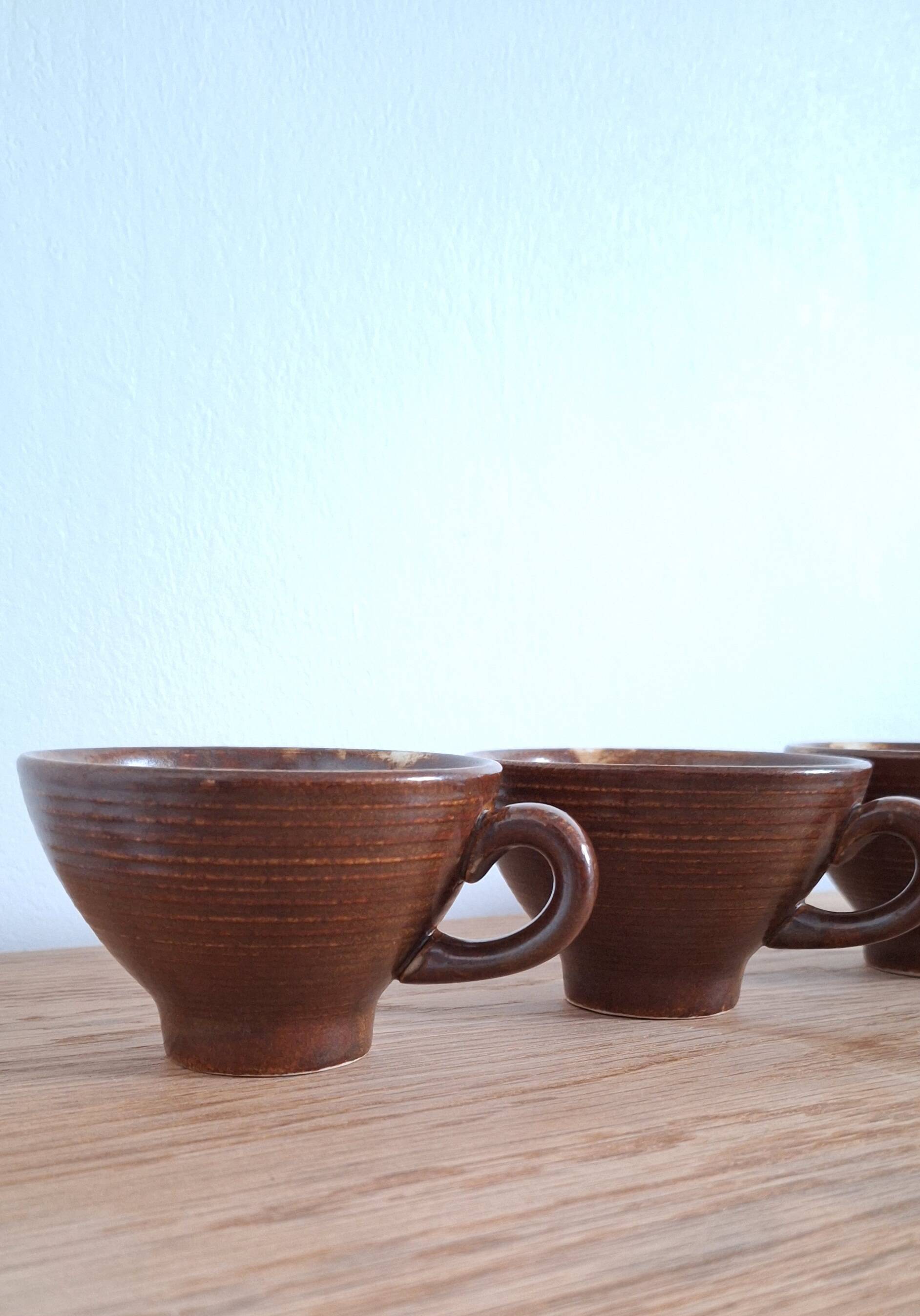Stoneware cider cups or bowls