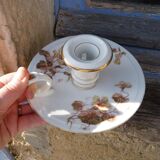 Ancient 1900 porcelain hand-held candlestick