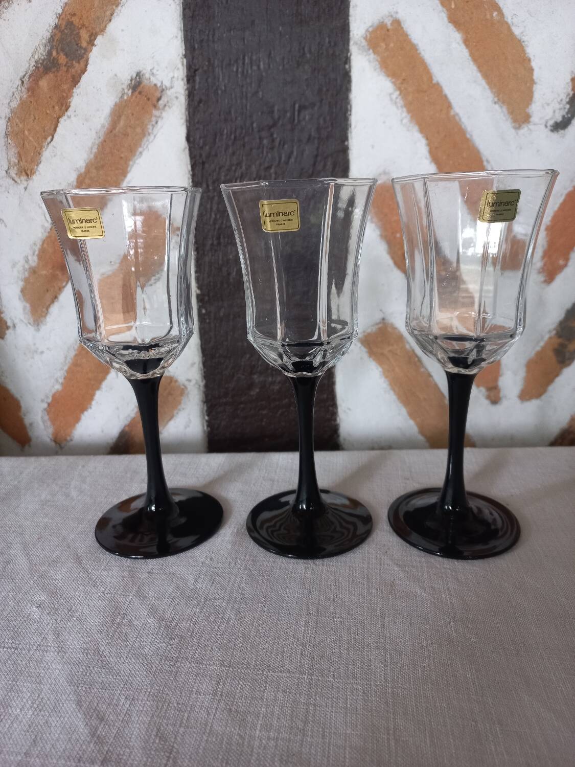 3 luminarc octime glasses