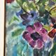 Anemones, oil on canvas signed Guette Fattal