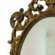 Miroir classique en résine dorée de style rococo baroque 70 cm