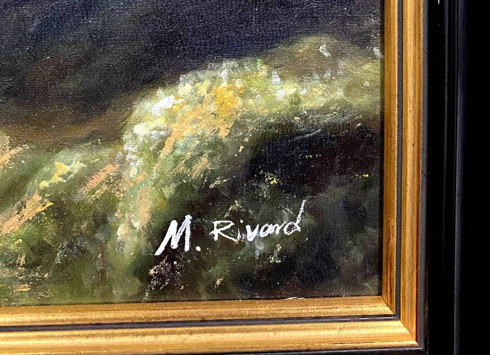 Orientalist School: Martine Rivart (1956) Oil painting on canvas