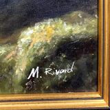 Orientalist School: Martine Rivart (1956) Oil painting on canvas