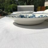 6 Longwy dark blue hollow plates