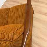 Scandinavian convertible sofa in teak by Grete Jalk, 1960s.