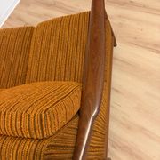 Scandinavian convertible sofa in teak by Grete Jalk, 1960s.
