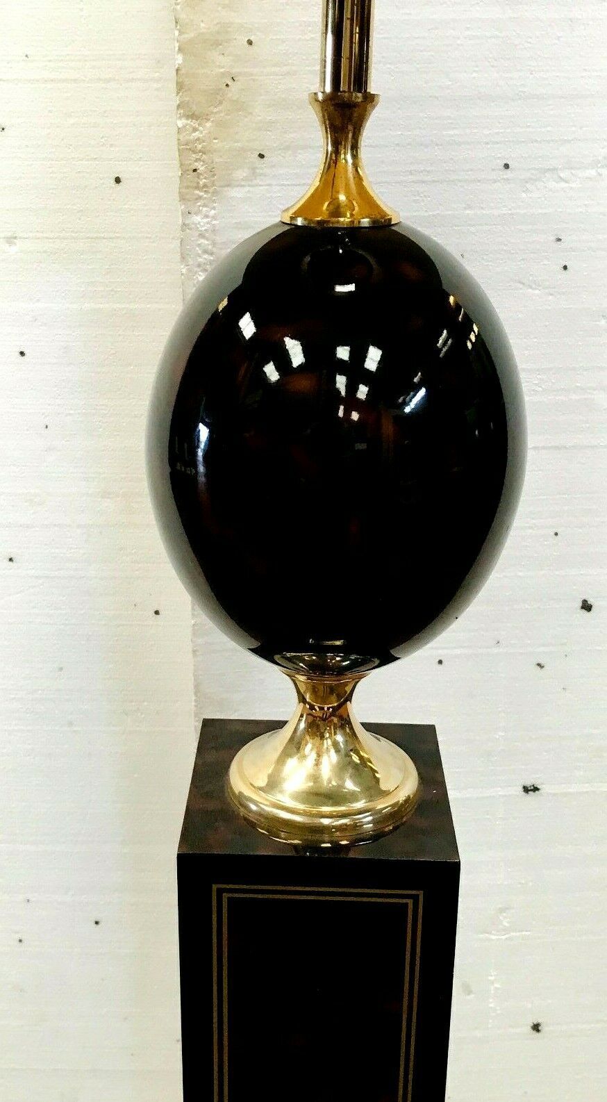 Vintage 1970s brass base 20th century lamppost