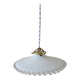 Suspension vintage en opaline dentelée