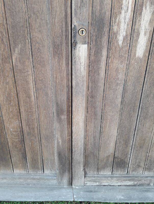 Double entrance door 227x142.2cm oak multi-point lock and frame