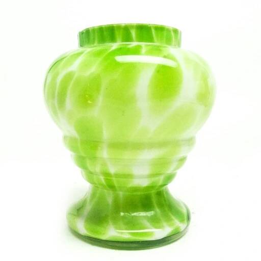 R5a bohemia - vase art deco spatterglass