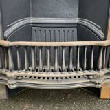 Open cast iron fireplace, Art Nouveau style