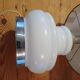Vintage 1970s White Opaline Lamp